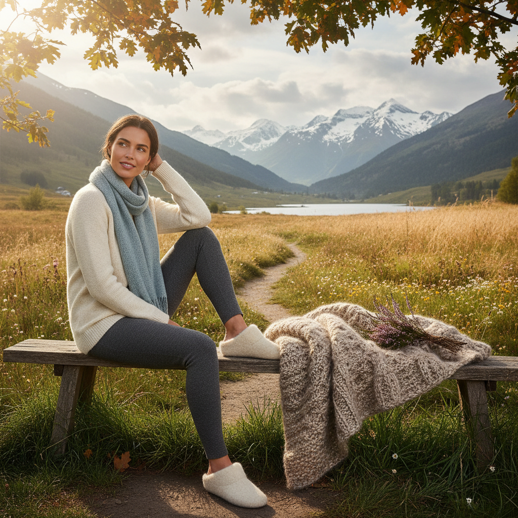 Realistische foto passend bij Experience Merino Comfort Year-Round with Premium Wool Clothing voor w